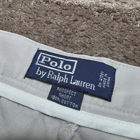 Polo Ralph Lauren Prospect Shorts Men’s Size 30 Light Gray Cotton Flat Front - Picture 3 of 7